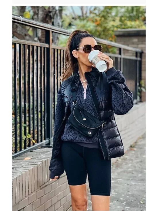 Fabletics New Define Powerhold Shorts Black 9" High Waisted Compression - Picture 10 of 10